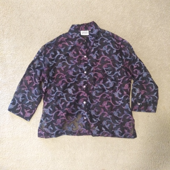 Chico's Tops - 🔴5/$25 Floral Print Blouse - Chico's, 1 (M)